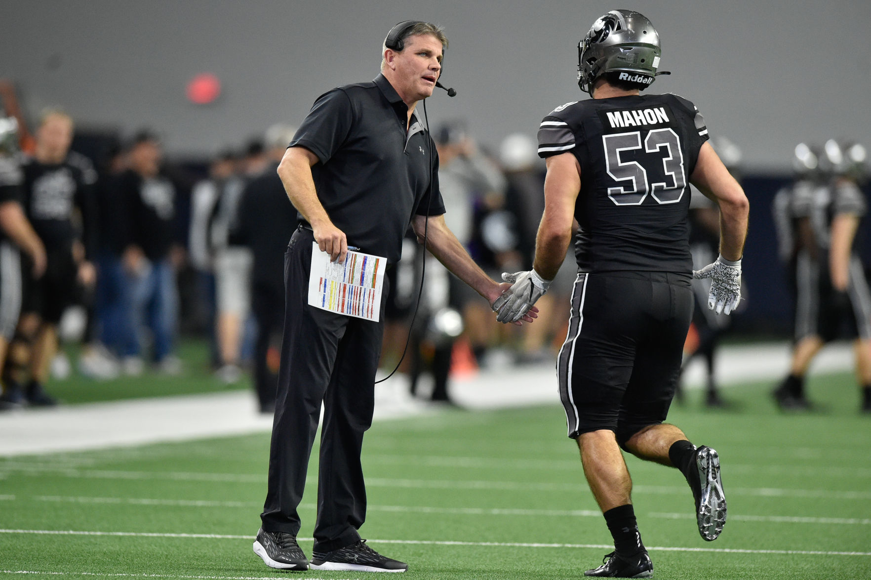 Guyer's John Walsh with Mahon